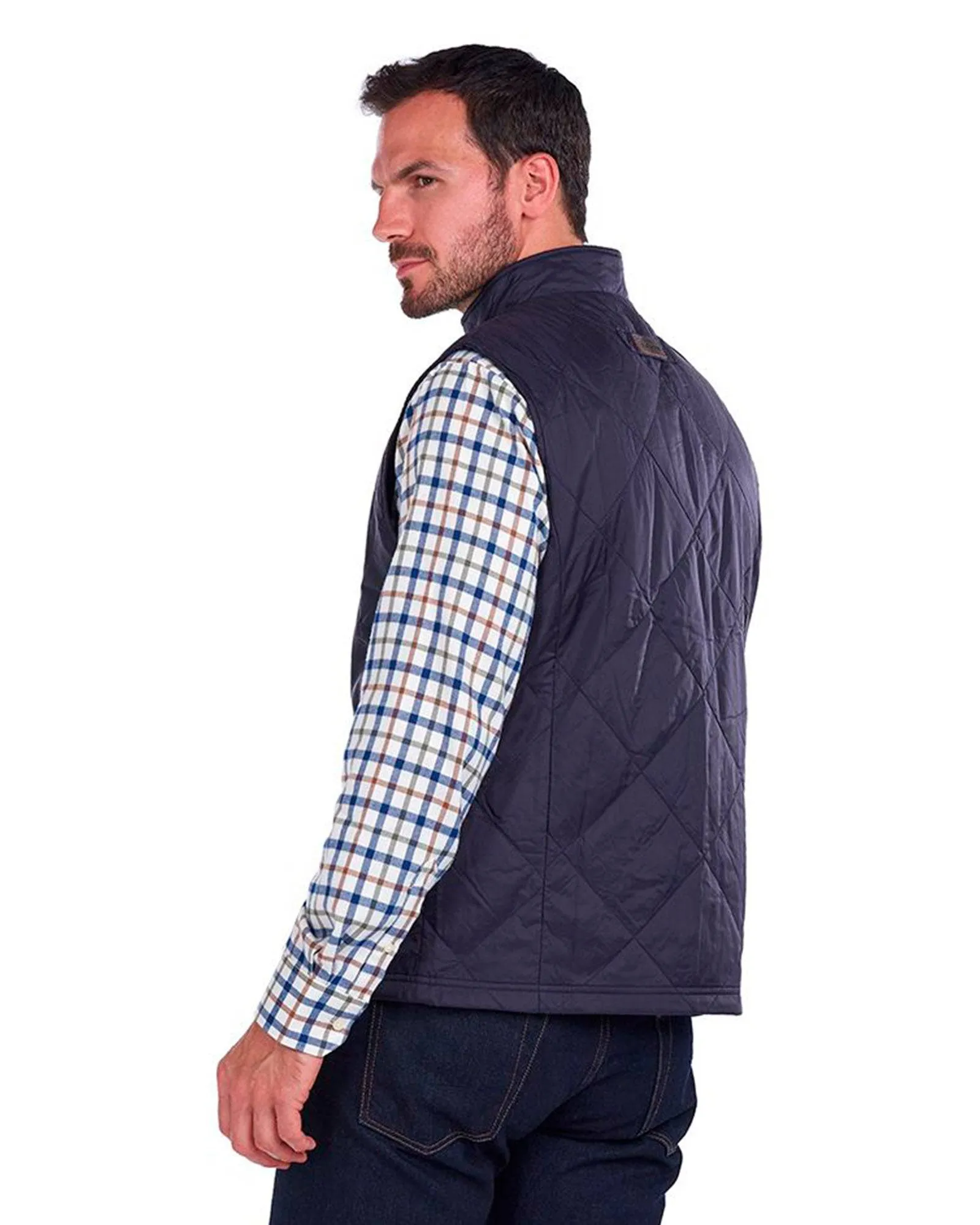 Barbour Finn Gilet Quilted Lightweight Insulated Vest In Navy