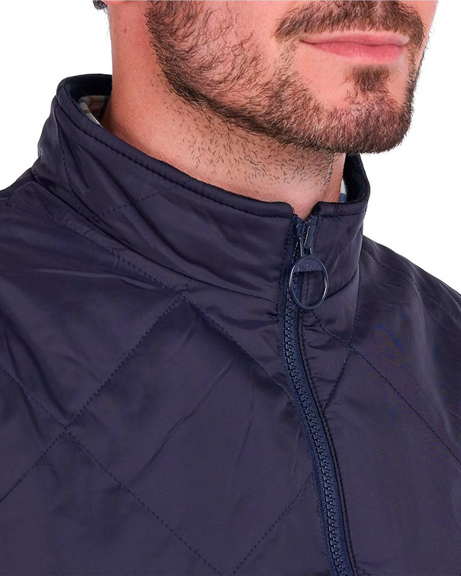 Barbour Finn Gilet Quilted Lightweight Insulated Vest In Navy