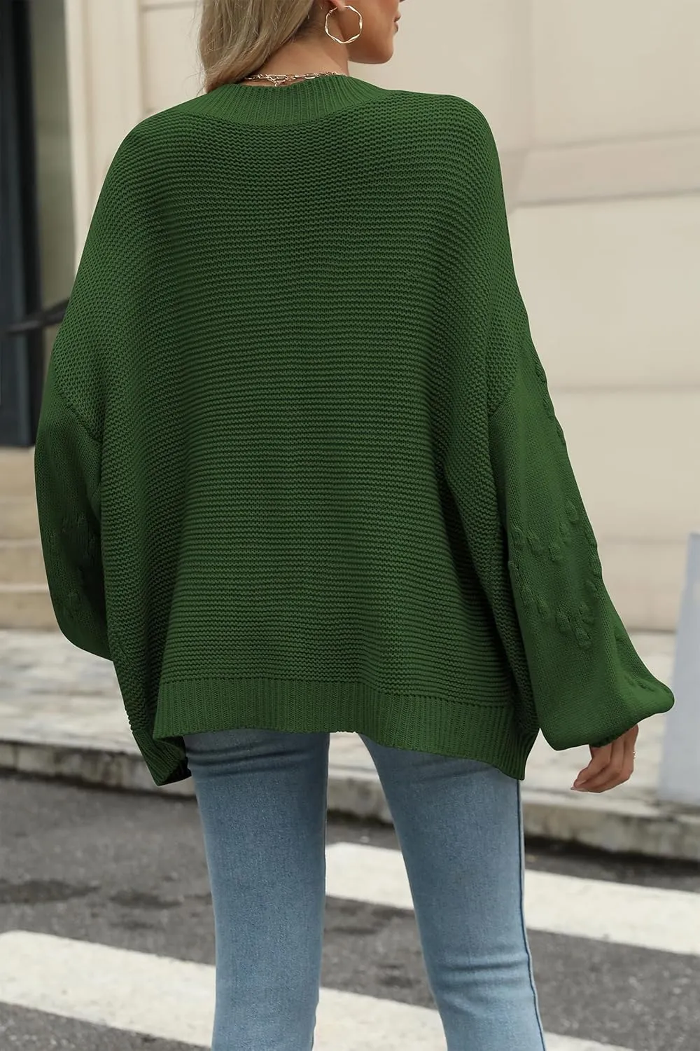 Cakulo Womens 2025 Oversized Chunky Cardigan Sweaters Fall Fashion Open Front Knit Long Sleeve Pockets Cardigans