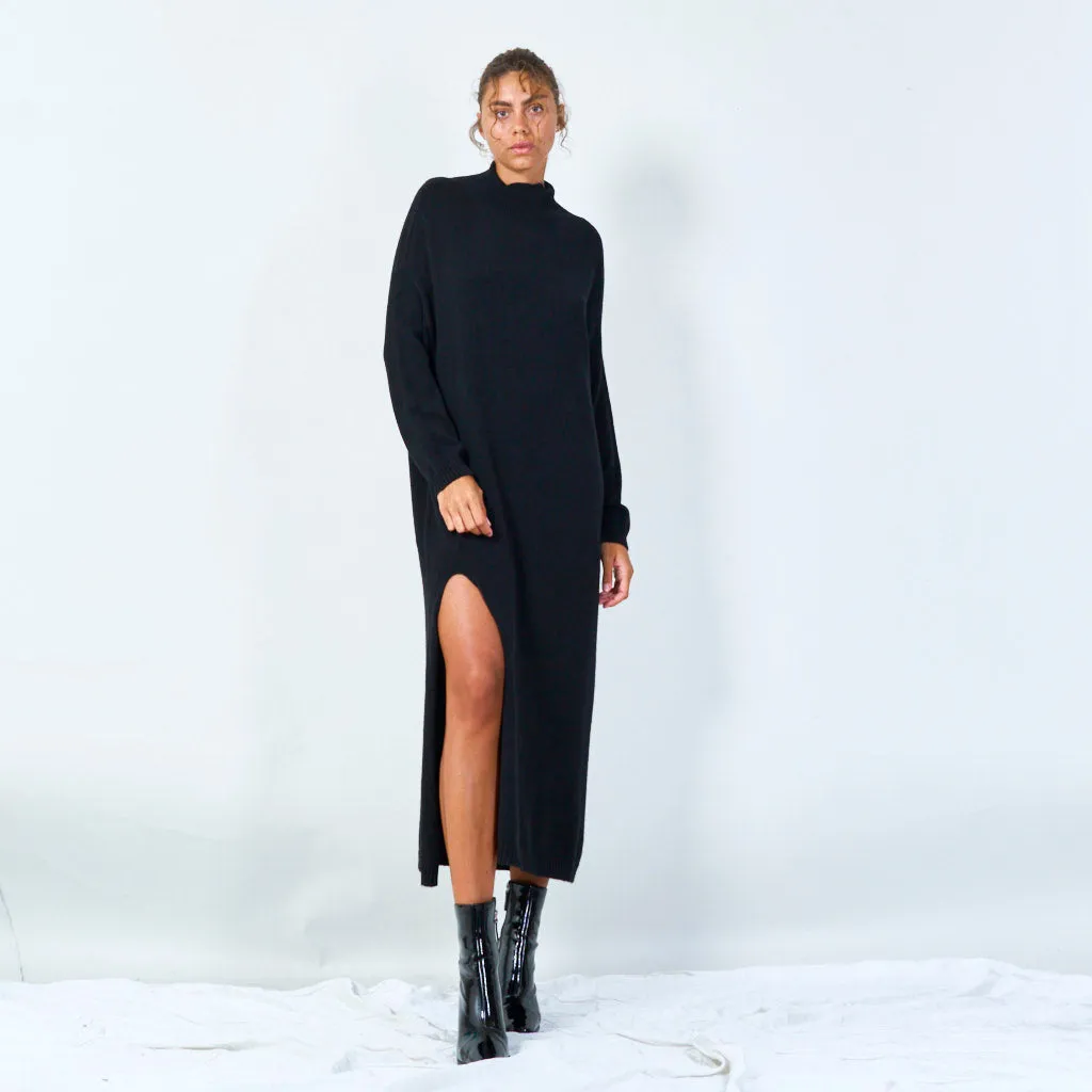 Elegant turtleneck long sweater dress wholesale
