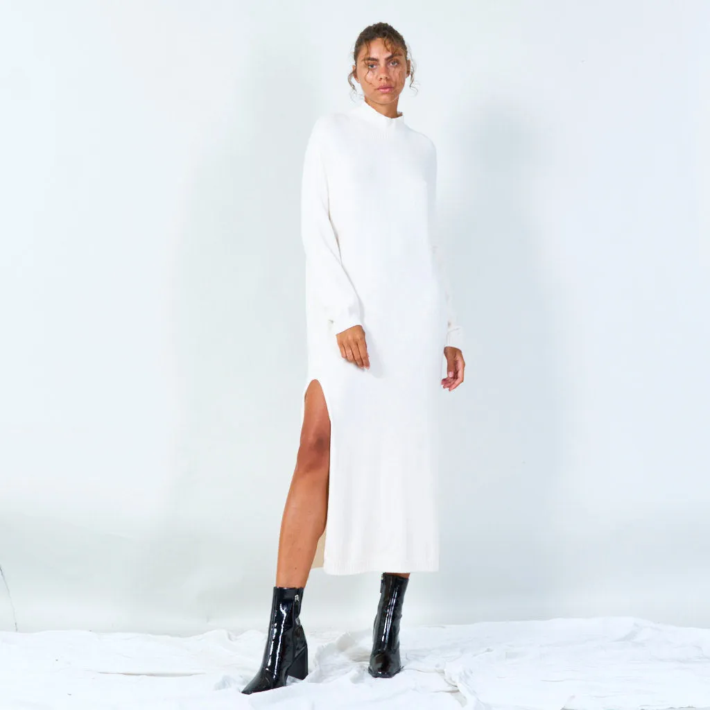 Elegant turtleneck long sweater dress wholesale