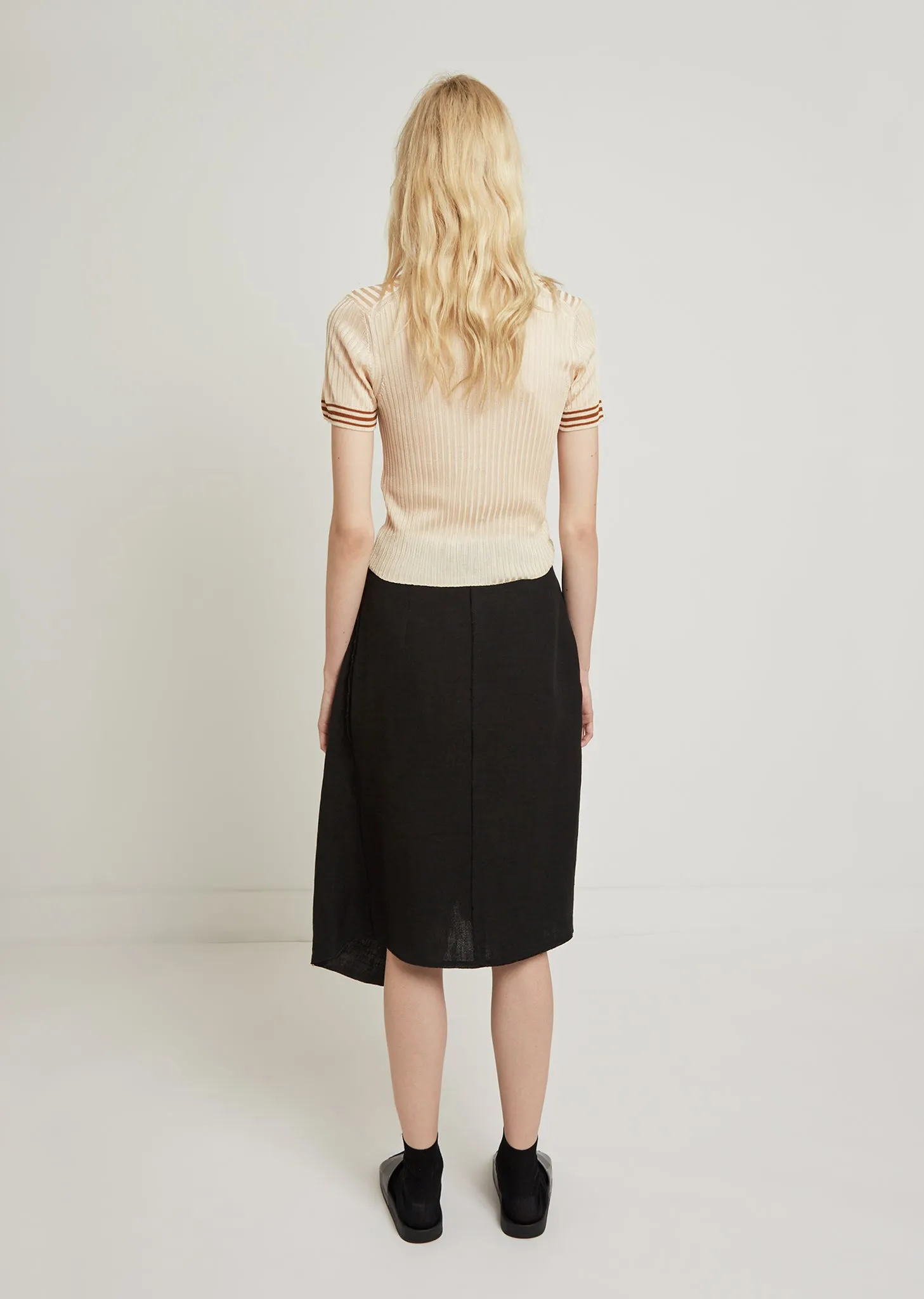 Harleth Raw Wrap Skirt