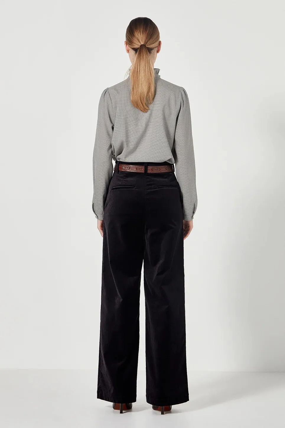 Joplin Trouser | Black Velvet