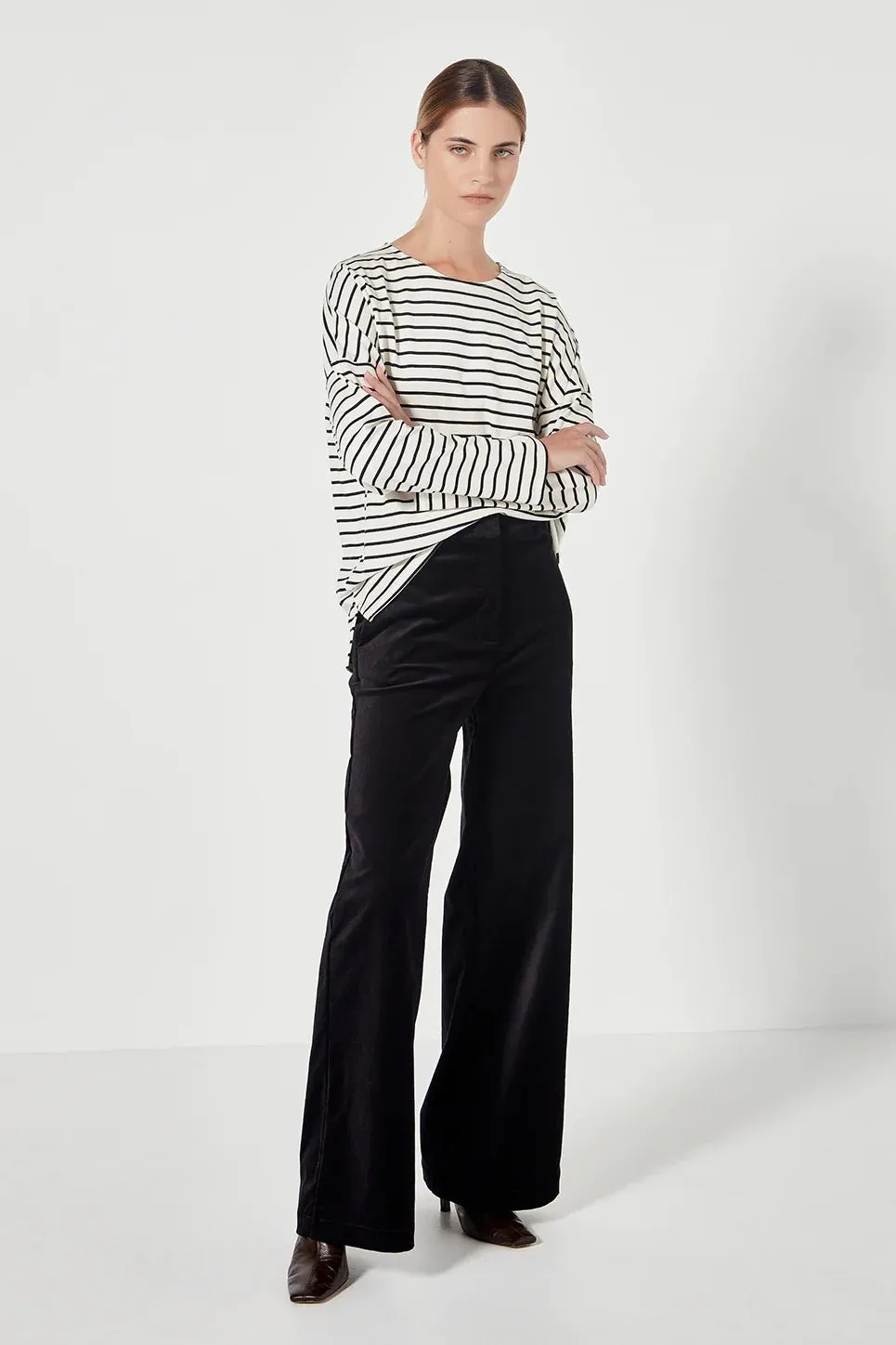 Joplin Trouser | Black Velvet