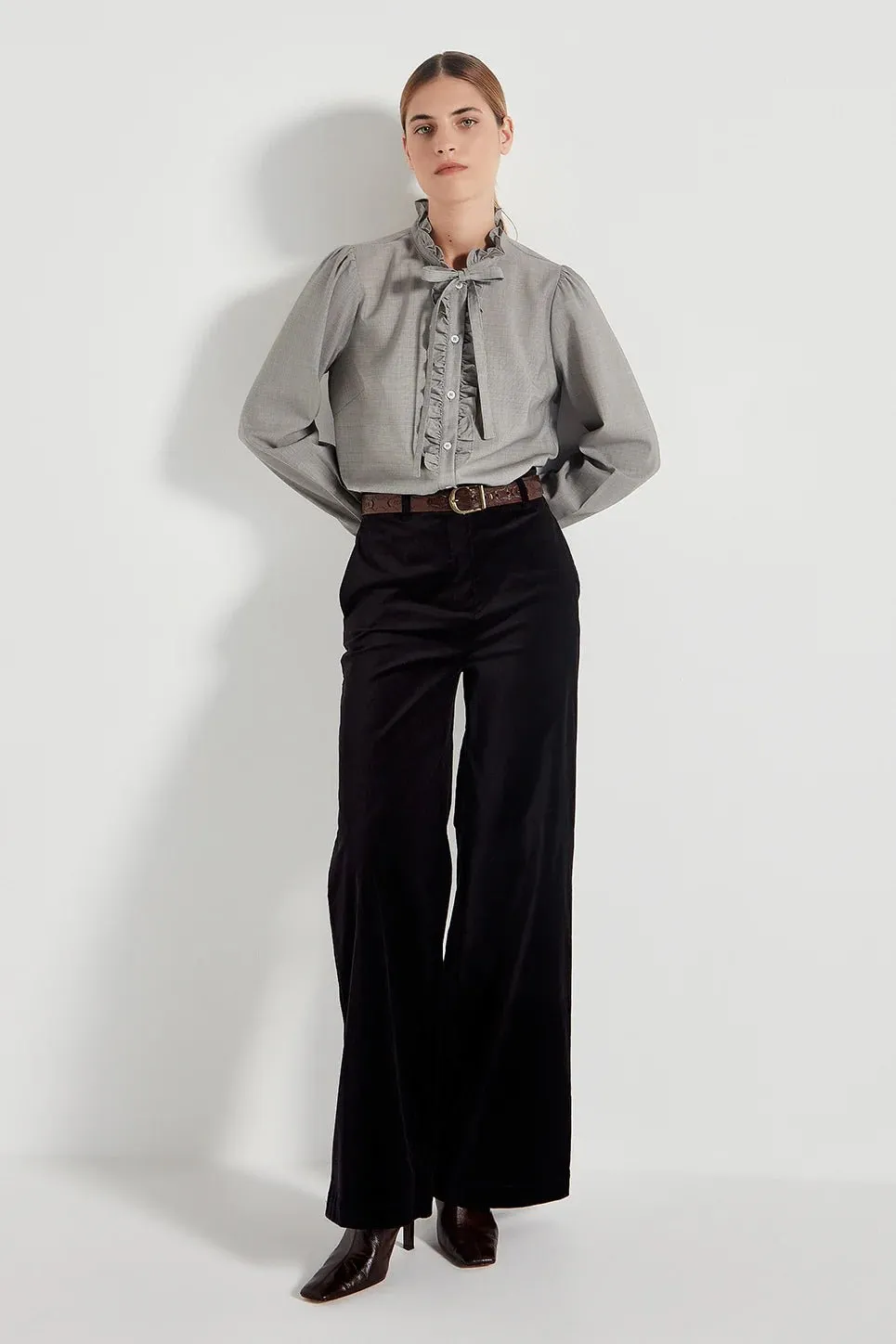 Joplin Trouser | Black Velvet
