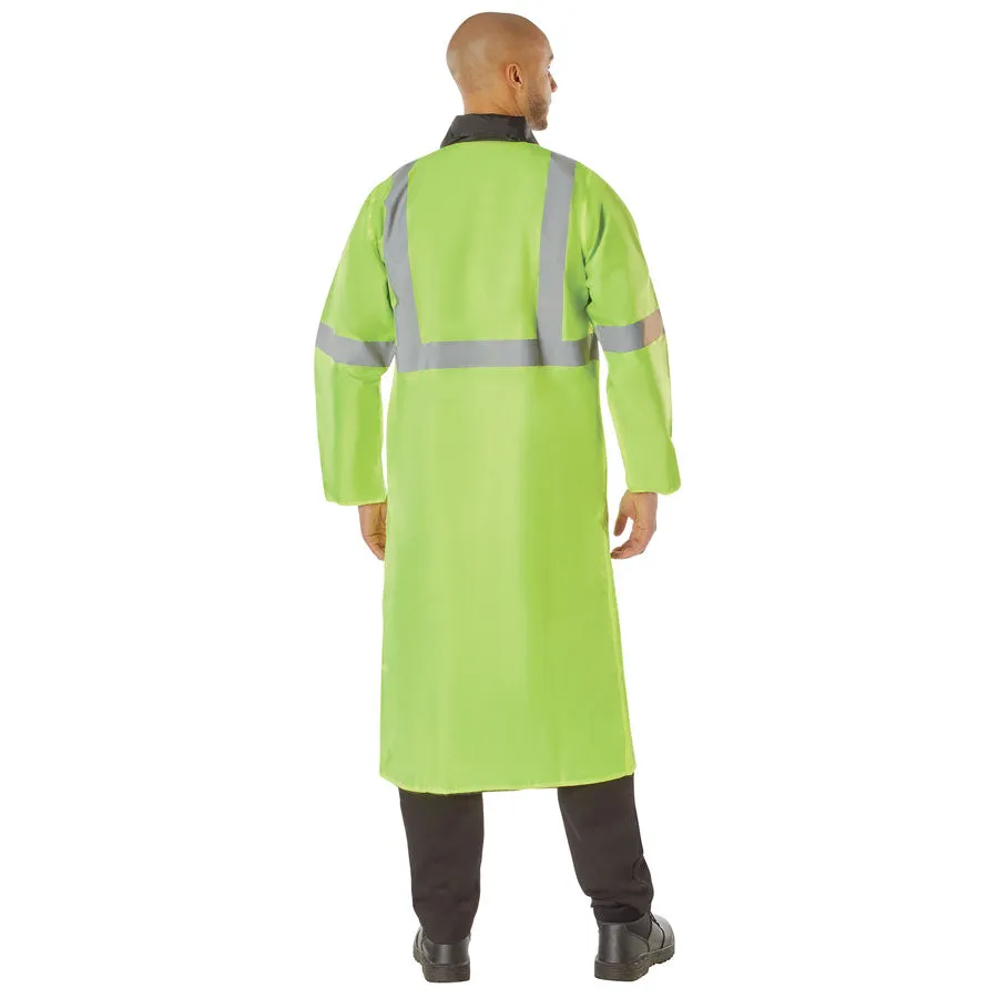 MilSpec Reversible Reflective Rain Parka Safety Green