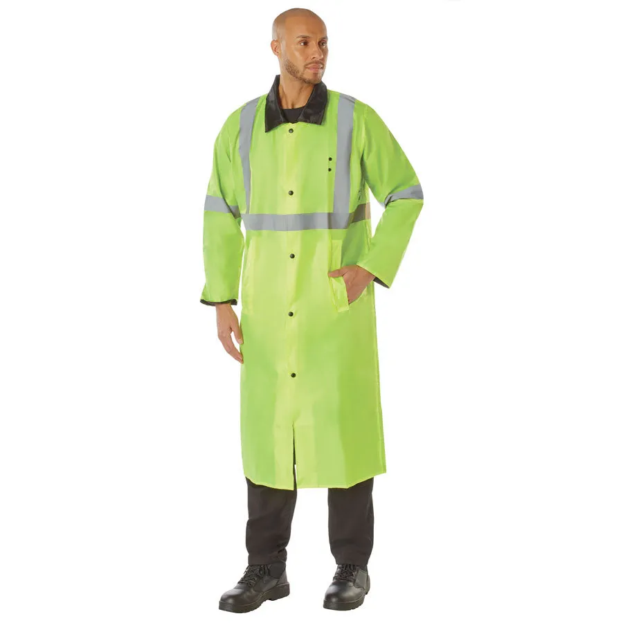 MilSpec Reversible Reflective Rain Parka Safety Green