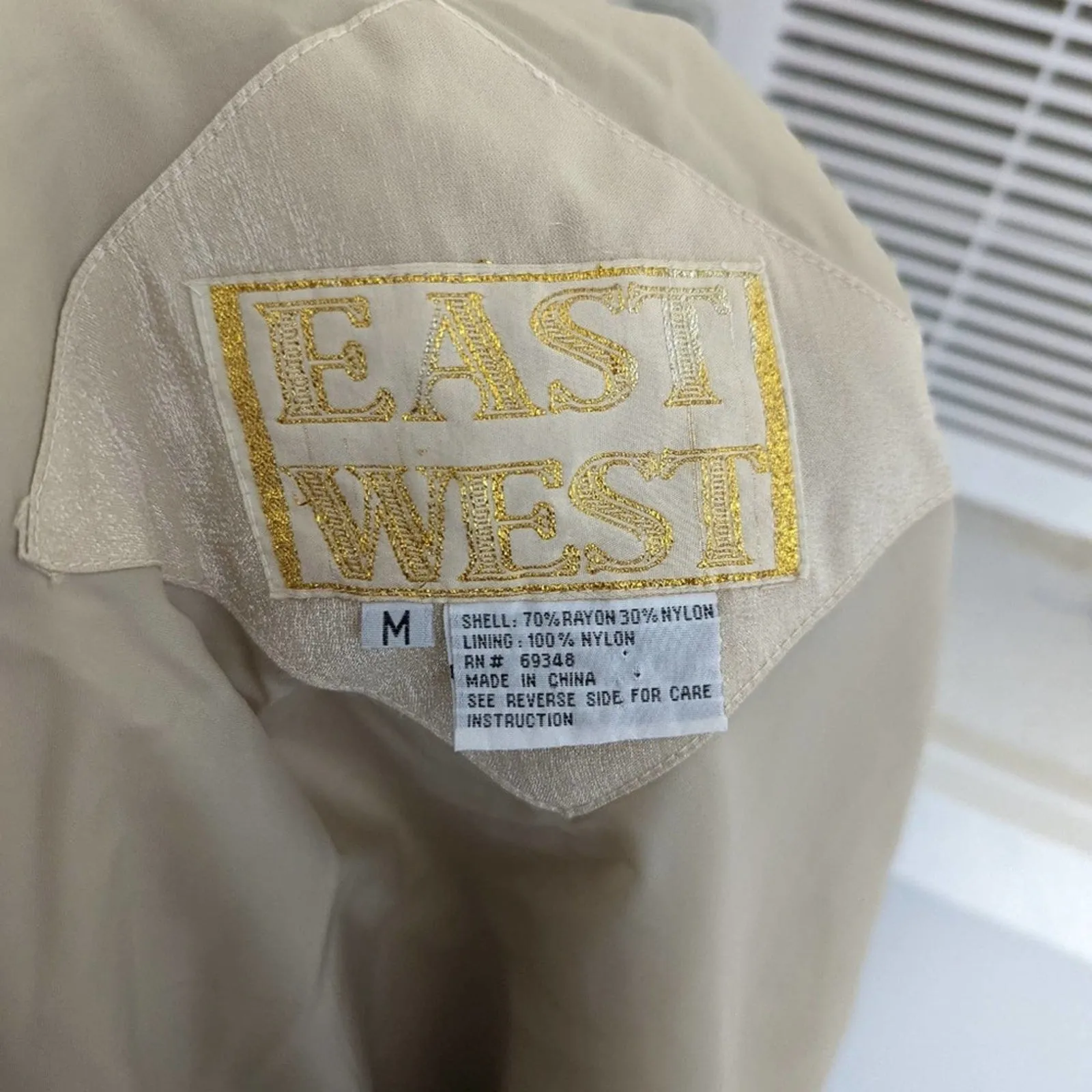 Vintage East West Gold Quilted Jacket