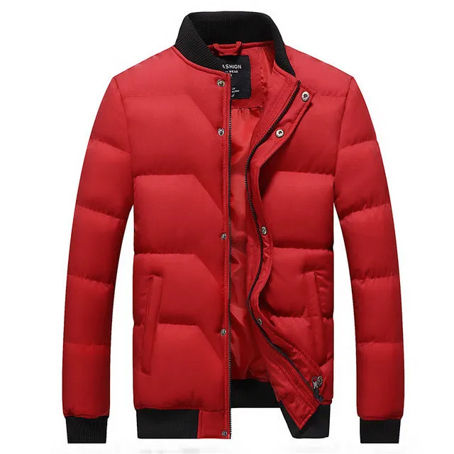 Winter Mens Brand Clothing Warm Parkas Men's Jackets