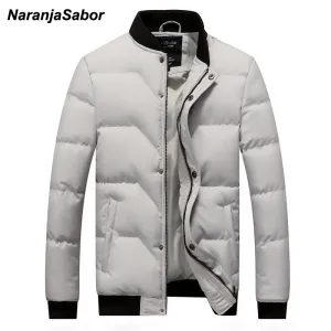 Winter Mens Brand Clothing Warm Parkas Men's Jackets